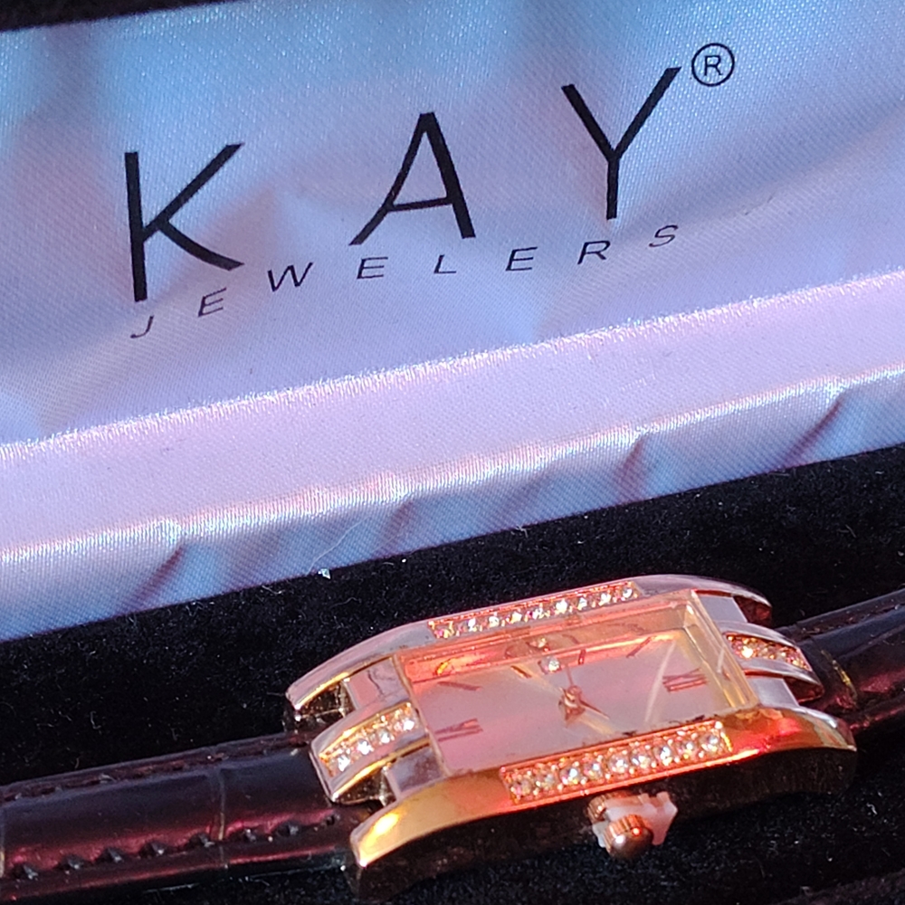Kay Jewelers Gold and Black Women's Watch